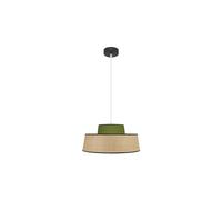 Abrila Jia Natural/Verde - Colgante Moderno 1Xe27 40 Cm
