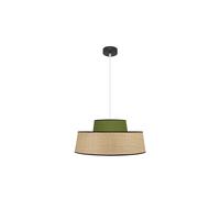 Abrila Jia Natural/Verde - Colgante Moderno 1Xe27 50 Cm
