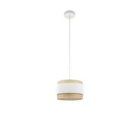 Abrila Kandy Natural/Blanco - Colgante Moderno 1Xe27 30 Cm