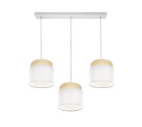 Abrila Kandy Natural/Blanco - Lámpara Moderna 3Xe27