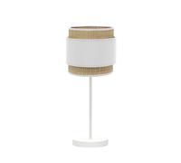 Abrila Kandy Natural/Blanco - Lámpara Sobremesa Moderno 1Xe14 18 Cm