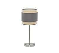 Abrila Kandy Natural/Gris - Lámpara Sobremesa Moderno 1Xe14 18 Cm