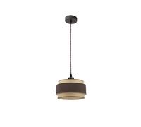 Abrila Kandy Natural/Marrón - Colgante Moderno 1Xe27 30 Cm