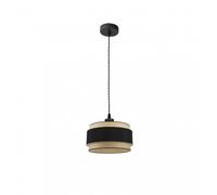 Abrila Kandy Natural/Negro - Colgante Moderno 1Xe27 30 Cm