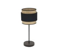 Abrila Kandy Negro / Natural - Lámpara Sobremesa Moderno 1Xe14 18 Cm