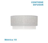 Abrila Kenya Gris / Blanco - Pantalla 50 Cm