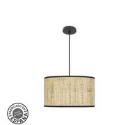 Abrila Moda Negro/Cañizo Oscuro - Colgante Moderno 2Xe27 40 Cm