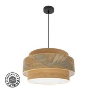 Abrila Samoa Negro/Camel - Colgante Moderno 3Xe27 50 Cm