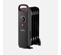 Abrila - lapacho - radiador de aceite 500w negro - 5 elementos - termo