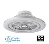 Abrila Mato Níquel - Ventilador De Techo Plafón 72 W F