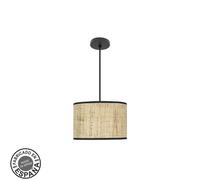 Abrila Moda Negro/Cañizo Oscuro - Colgante Moderno 1Xe27 30 Cm