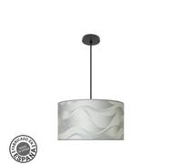 Abrila Moda Negro/Ola Gris - Colgante Moderno 2Xe27 40 Cm