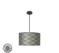 Abrila Moda Negro/Tetris Gris - Colgante Moderno 2Xe27 40 Cm