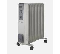 ABRILA Radiador Aceite Acebuche 1500W/2000W/2500w Gris 3pot.7/9/11elementos, Antivuelco.termost.ajustsble.protección.seguridad 54,5x44x24cm