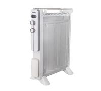 Abrila Radiador de Mica Caicos 1500 W 3 elementos 3 potencias Blanco/Gris con antivuelco