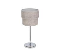 Abrila Smile Cromo/Cemento Gris - Lámpara Sobremesa Moderno 1Xe14 18 Cm