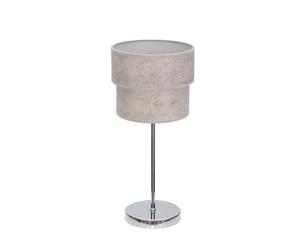 Abrila Smile Cromo/Cemento Gris - Lámpara Sobremesa Moderno 1Xe14 18 Cm