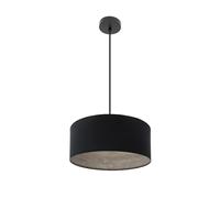 Abrila Tania Negro/Madera Gris - Colgante Moderno 1Xe27 40 Cm