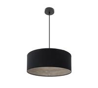 Abrila Tania Negro/Madera Gris - Colgante Moderno 1Xe27 50 Cm