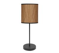 Abrila Tapiro Pergamino/Negro - Lámpara Sobremesa Clásico 1Xe14 16 Cm