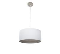 Abrila Tatiana Blanco/Madera Gris - Colgante Moderno 1Xe27 40 Cm