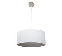 Abrila Tatiana Blanco/Madera Gris - Colgante Moderno 1Xe27 50 Cm
