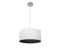 Abrila Tatiana Blanco/Madera Negra - Colgante Moderno 1Xe27 40 Cm