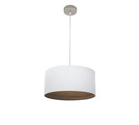 Abrila Tatiana Blanco/Madera Oscura - Colgante Moderno 1Xe27 40 Cm