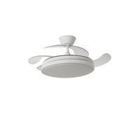 Fabrilamp Ventilador de techo Abrila Escorpion Blanco – Aspas retráctiles 59W