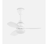 Abrila - ventilador dc asaf 20w blanco - 3 aspas - led integrado - 3 t