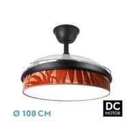 Abrila ventilador dc moda negro caldera mando distancia funcion inver