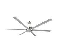 Fabrilamp Ventilador de techo Sanson 214D Níquel/Plata sin luz 6 aspas con mando y temporizador
