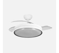 Fabrilamp Ventilador de techo DC Siux 60W - 3 aspas desplegables, LED integrado