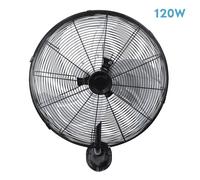 Abrila Arrecife Negro / Plata - Ventilador De Pared 120W