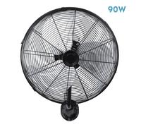 Abrila - ventilador de pared arrecife - negro/playa con 3 velocidades