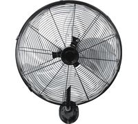 ABRILA - Ventilador de Pared ARRECIFE | Negro/Playa con 3 Velocidades Ajustables | Orientable y Oscilante | 120W de Potencia y 50D | Ideal para Todo Tipo de Estancias