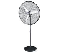 ABRILA - Ventilador de Pie ALARCON | Negro con 3 Velocidades Ajustables | Orientable y Oscilante | 120W de Potencia y 55D | Ideal para Todo Tipo de Estancias