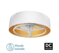Fabrilamp ventilador dc anuska 60w blanco/oro 8 aspas 6 veloc. 70d 510