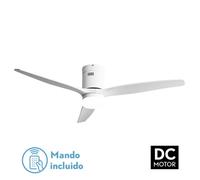 Abrila - ventilador de techo con luz led 18w motor dc modelo aguilon b