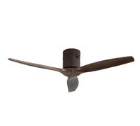 Abrila - ventilador de techo motor dc modelo aguilon marrón, 3 aspas