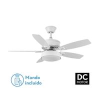 Abrila ventilador de techo ventilador 30w dc braw blanco 5 aspas