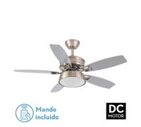 Abrila ventilador de techo ventilador 30w dc braw niquel 5 aspas