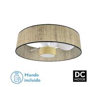 Fabrilamp ventilador dc 24w natasha cañizo/blanco-haya 70d 3 aspas 6v