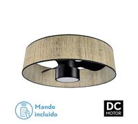 Abrila ventilador de techo ventilador dc 24w natasha cañizo/negro 70d