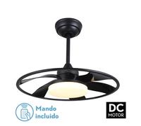 Abrila ventilador de techo ventilador dc celsius 26w negro 6 aspas 55d