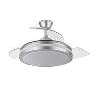Fabrilamp Ventilador de techo Abrila Esparta Aspas retráctiles 59W Plata