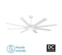 Fabrilamp Ventilador de techo Abrila Grado Blanco Aspas normales 30 W F