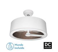 Abrila ventilador de techo ventilador dc tatiana 110w blanco/oxido 3