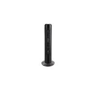 ABRILA- Ventilador de Torre Cuco Negro | 3 Velocidades | Temporizador | Rotatorio | 50W | 78x22x22 cm