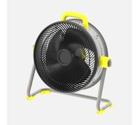 ABRILA - Ventilador Industrial Corintio 100W | 3 Aspas | 3 Velocidades | Orientable | 62x63x25 cm | Amarillo/Negro